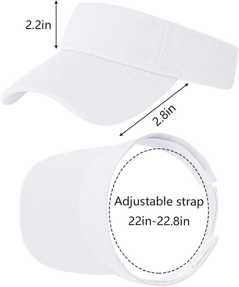 Rbenxia 1PC Adjustable Sport Visors Sun Visor Hats Cap Visors for Women and Men - Image 2